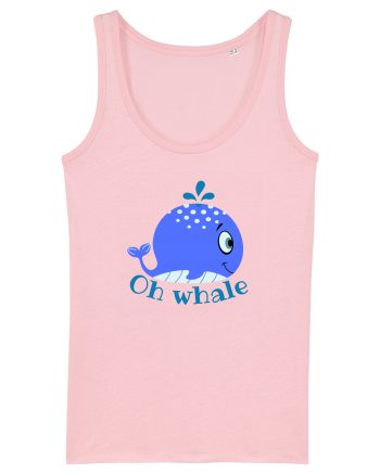 Oh Whale  Cotton Pink