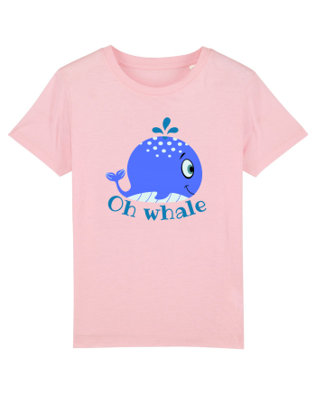 Oh Whale  Cotton Pink