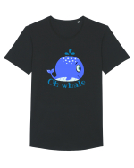 Oh Whale  Tricou mânecă scurtă guler larg Bărbat Skater
