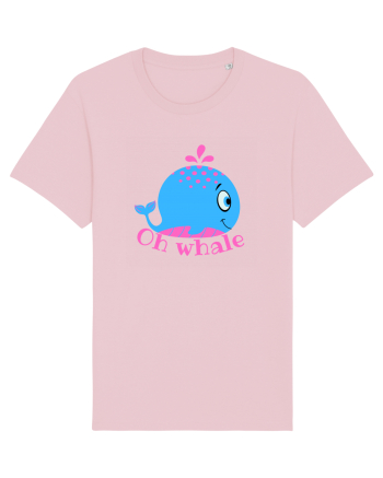 Oh Whale  Cotton Pink