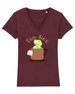 Tea-Rex Tricou mânecă scurtă guler V Damă Evoker