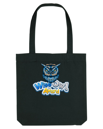 wise owl award Black