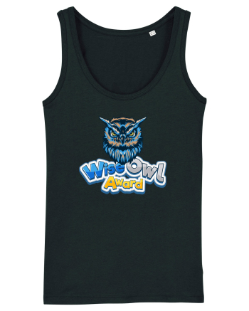 wise owl award Black