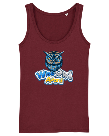 wise owl award Burgundy