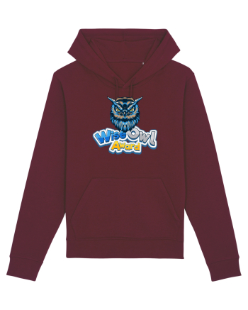 wise owl award Burgundy