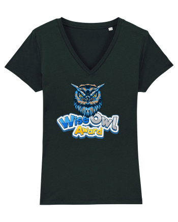wise owl award Black