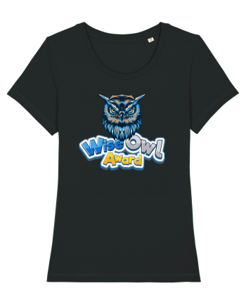 wise owl award Black