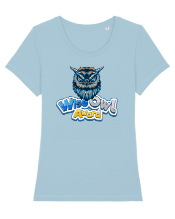 wise owl award Sky Blue