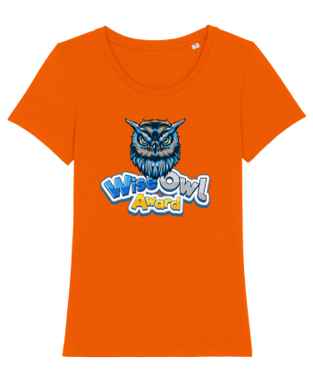wise owl award Bright Orange