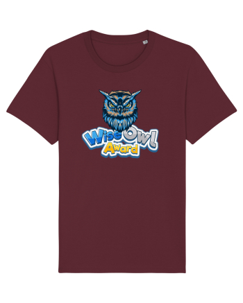 wise owl award Burgundy