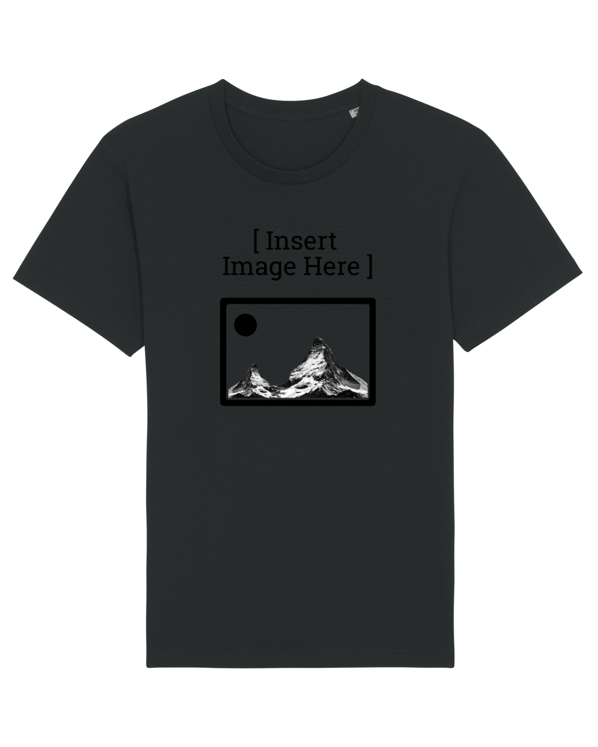 Tricou mânecă scurtă Unisex Rocker Black