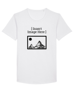 [ Insert Image Here ] Tricou mânecă scurtă guler larg Bărbat Skater