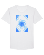 Floare de camp Tricou mânecă scurtă guler larg Bărbat Skater