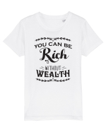 Rich without Wealth Tricou mânecă scurtă  Copii Mini Creator