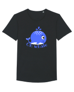 Oh Whale  Tricou mânecă scurtă guler larg Bărbat Skater