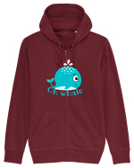 Oh Whale  Hanorac cu fermoar Unisex Connector