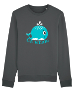 Oh Whale  Bluză mânecă lungă Unisex Rise