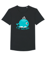 Oh Whale  Tricou mânecă scurtă guler larg Bărbat Skater