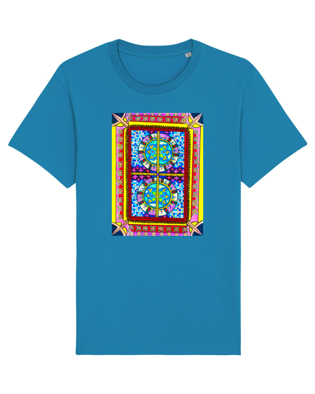 Tricou mânecă scurtă Unisex Rocker Azur
