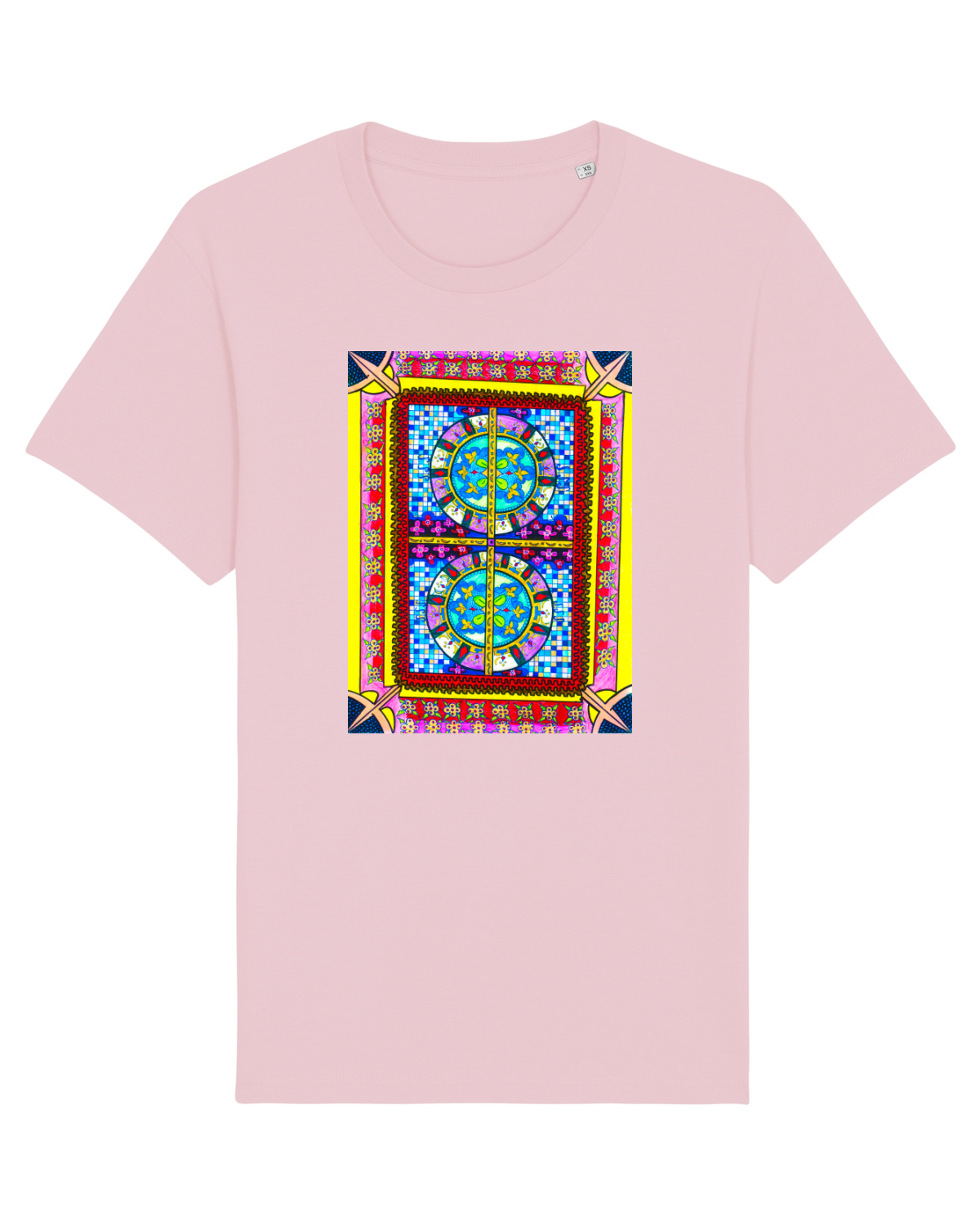 Tricou mânecă scurtă Unisex Rocker Cotton Pink