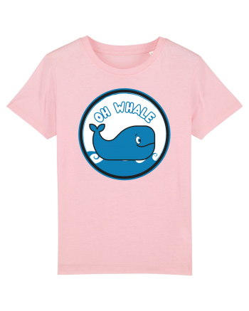 Oh Whale  Cotton Pink