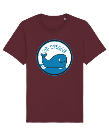 Oh Whale  Burgundy
