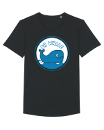 Oh Whale  Tricou mânecă scurtă guler larg Bărbat Skater