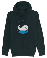 Oh Whale  Hanorac cu fermoar Unisex Connector