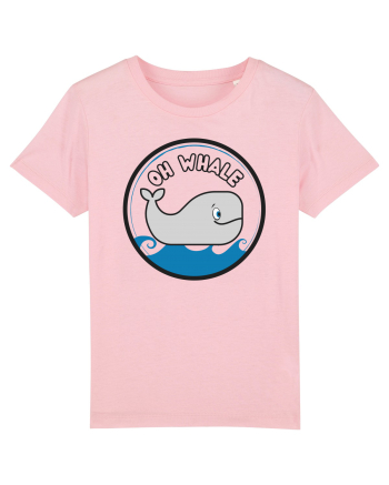 Oh Whale  Cotton Pink