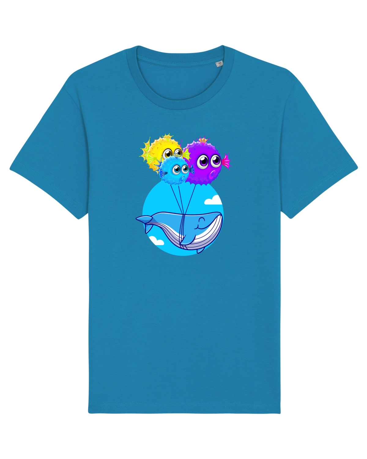 Tricou mânecă scurtă Unisex Rocker Azur