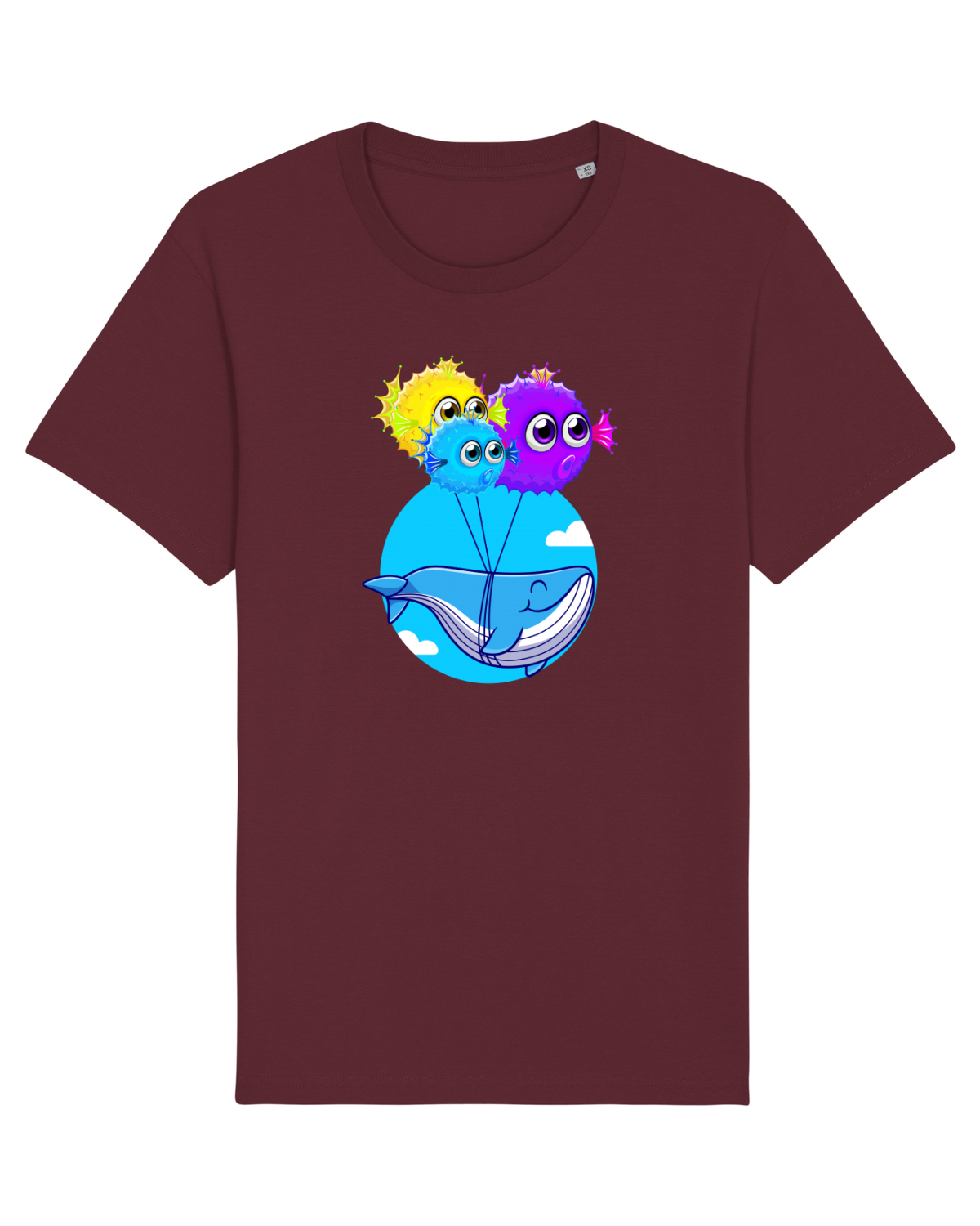 Tricou mânecă scurtă Unisex Rocker Burgundy