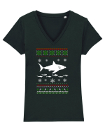 RECHIN Tricou mânecă scurtă guler V Damă Evoker