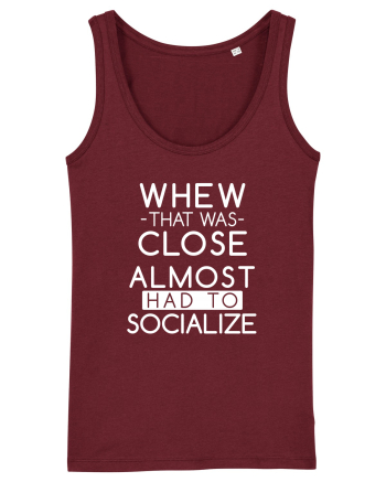SOCIALIZE Burgundy