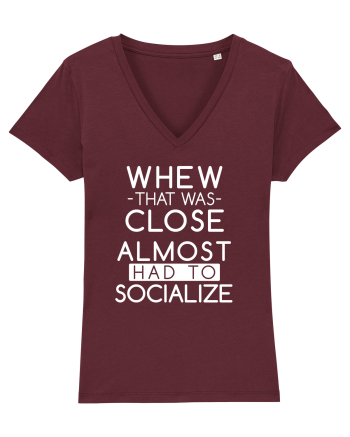 SOCIALIZE Burgundy