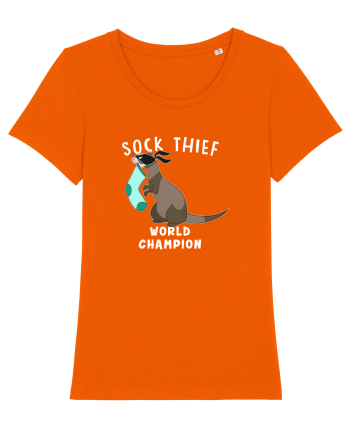 Sock Thief Bright Orange