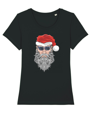 Hippie Cool Bearded Santa Black