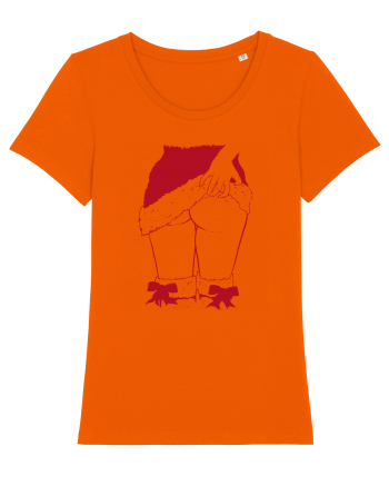 Hippie Vintage Xmas Lady Bright Orange