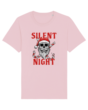 Silent Night Skull Santa Cotton Pink