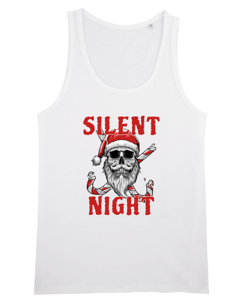 Silent Night Skull Santa White