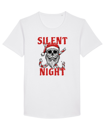 Silent Night Skull Santa White