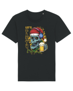 Skull Santa Let's Beer Party Tricou mânecă scurtă Unisex Rocker