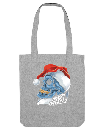Xmas Santa Skull Heather Grey