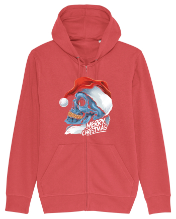 Xmas Santa Skull Carmine Red