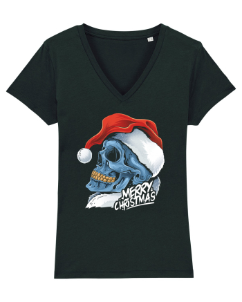 Xmas Santa Skull Black