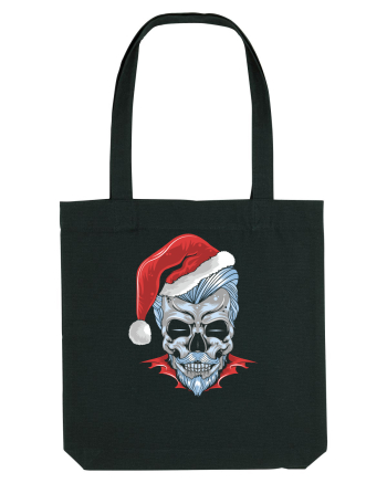 Xmas Skull Joker Beard Santa Black