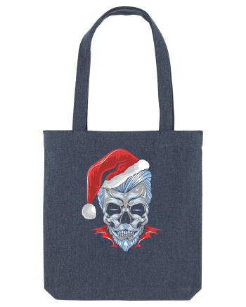Xmas Skull Joker Beard Santa Midnight Blue
