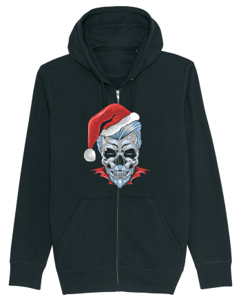 Xmas Skull Joker Beard Santa Black