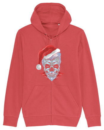 Xmas Skull Joker Beard Santa Carmine Red