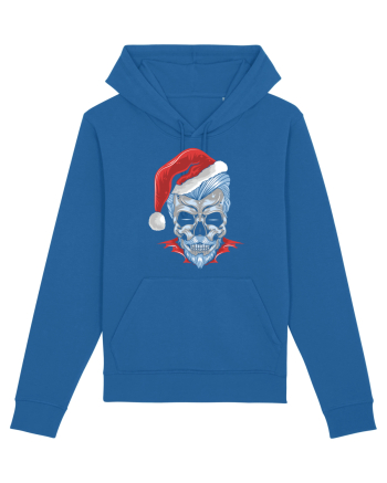 Xmas Skull Joker Beard Santa Royal Blue