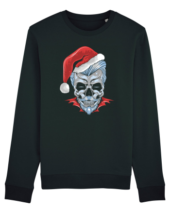 Xmas Skull Joker Beard Santa Black